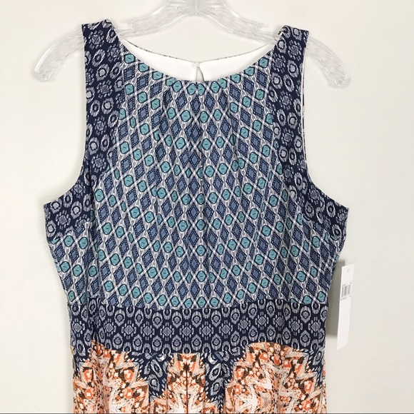 NWT Wisp Stitch Fix Pamela Printed Knit Maxi Dress - Picture 3 of 7